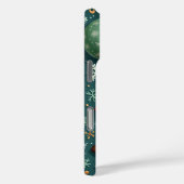Coques Case-Mate iPhone Green Christmas Santa Claus House Phone Case (Verso / Droite)