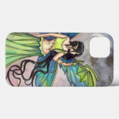 Coques Case-Mate iPhone Green Dragon Fairy Imaginaire Art Artwork Fairies (Verso (horizontal))
