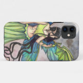 Coques Case-Mate iPhone Green Fairy and Dragon Imaginaire Art (Dos (Horizontal))