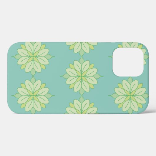 Coques Case-Mate iPhone Green flower  (Verso (horizontal))
