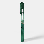 Coques Case-Mate iPhone Green Gold Parties scintillant Emerald Votre nom c (Verso / Gauche)