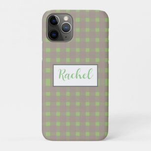 Case-Mate iPhone Case Green Grey En vichy personnalisé