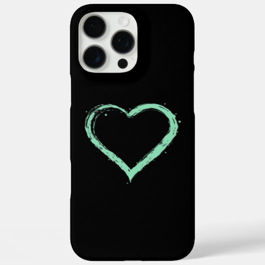 Coques Case-Mate iPhone Green Heart Essential (Verso)