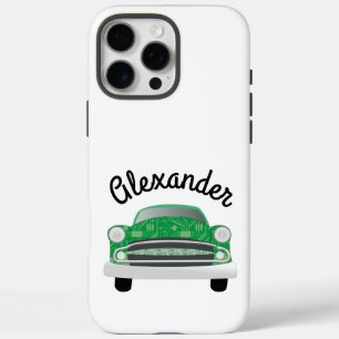 iPhone 16 Pro Max Case Green Mean Retro Voiture Boy's Birthday