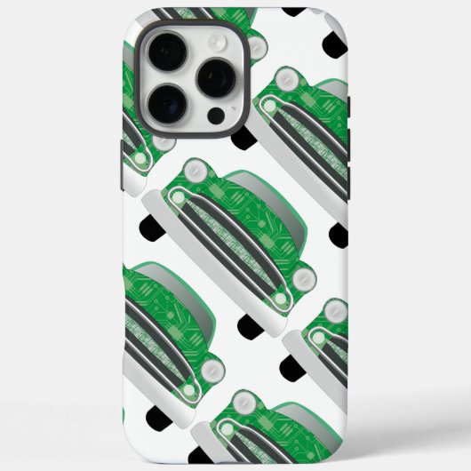 Coques Case-Mate iPhone Green Mean Retro Voiture Boy's Birthday (Verso)