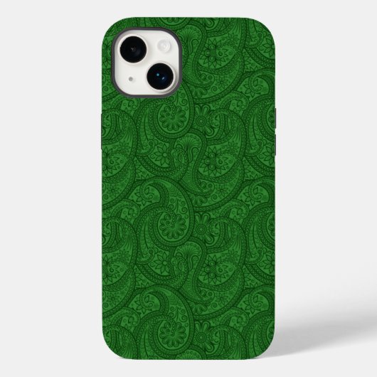 Coques Case-Mate iPhone Green Paisley (Verso)