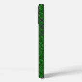 Coques Case-Mate iPhone Green Paisley (Verso / Gauche)