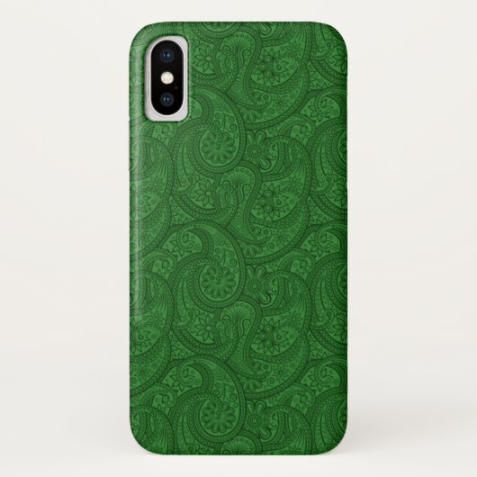 Coques Case-Mate iPhone Green Paisley (Dos)