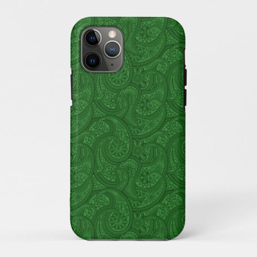 Coques Case-Mate iPhone Green Paisley (Dos)