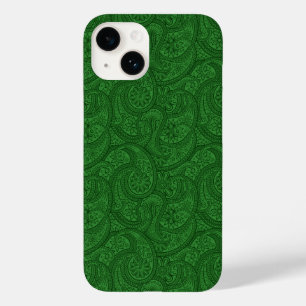 Coque Pour iPhone 14 Green Paisley