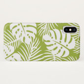 Coques Case-Mate iPhone Green Palm Feuille Rainforest Motif (Dos (Horizontal))
