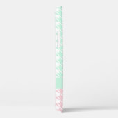 Coques Case-Mate iPhone Green Pink Pastel Nom Houndstooth Motif Moderne (Verso / Droite)