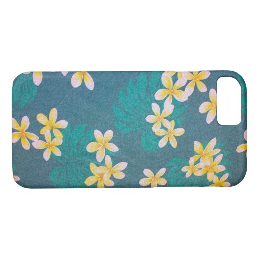 Coques Case-Mate iPhone Green Plumeria Hawaii (Dos (Horizontal))