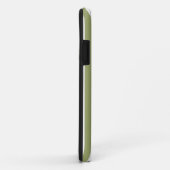 Coques Case-Mate iPhone Green Safari Stripe avec nom (Dos/Droite)
