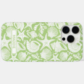 Coques Case-Mate iPhone Green Shells Personalized (Verso (horizontal))