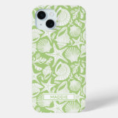 Coques Case-Mate iPhone Green Shells Personalized (Verso)