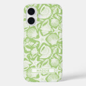 Coques Case-Mate iPhone Green Shells Personalized (Verso)