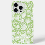 Coques Case-Mate iPhone Green Shells Personalized Case-Mate iPhone Case (Verso)