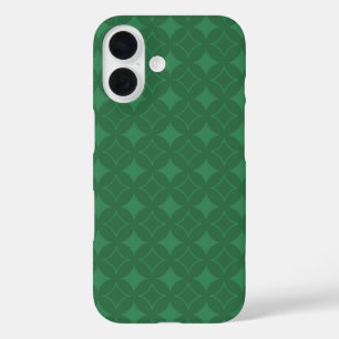 Coques iPhone 16 Green Shippo motif