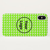 Coques Case-Mate iPhone Green sphere circles white (Dos (Horizontal))