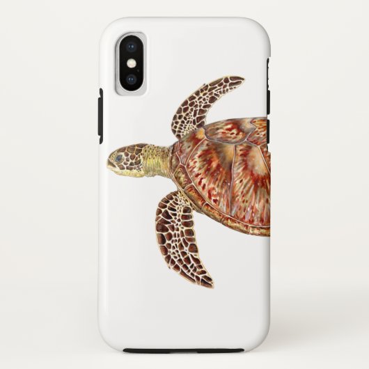 Coques Case-Mate iPhone Green turtle - Tortue verte Chelonia mydas (Dos)