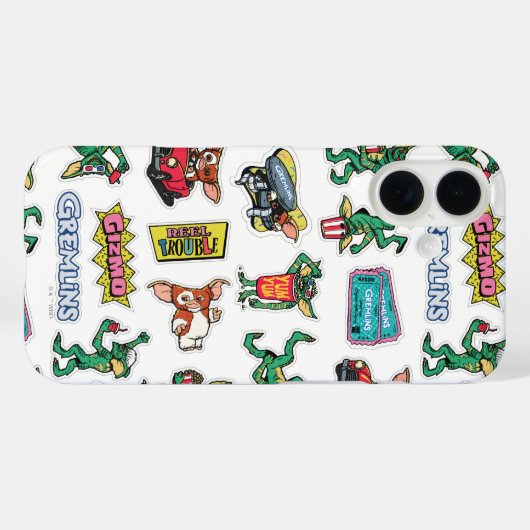 Coques Case-Mate iPhone Gremlins™ Sticker Fun Pattern (Verso (horizontal))