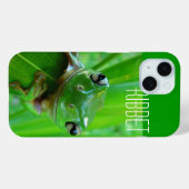 Coques Case-Mate iPhone Grenouille à arbre vert (Verso (horizontal))