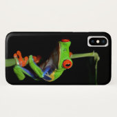 Coques Case-Mate iPhone Grenouille à feuilles rouges (Dos (Horizontal))