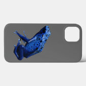Coques Case-Mate iPhone Grenouille à tarte à poison bleu (Verso (horizontal))