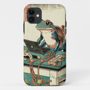 Case-Mate iPhone Case Grenouille Amusante Travaillant sur Ordinateur G