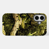 Coques Case-Mate iPhone Grenouille Art Nouveau hollandaise dans l'arbre (Verso (horizontal))