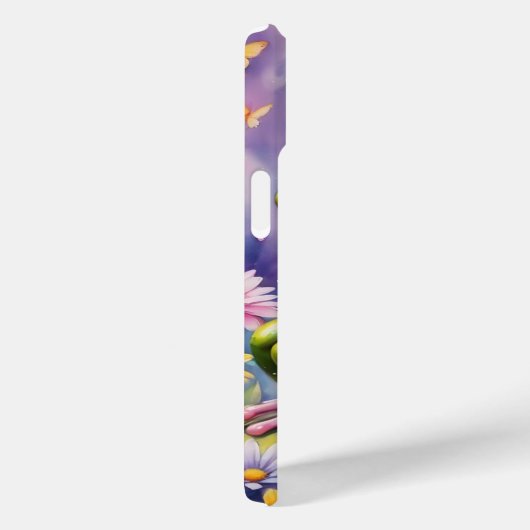 Coques Case-Mate iPhone Grenouille Avec Art numérique Fleur (Verso / Droite)