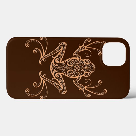 Coques Case-Mate iPhone Grenouille Brown complexe (Verso (horizontal))