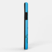 Coques Case-Mate iPhone Grenouille d'arbre bleu-clair complexe (Dos/Droite)