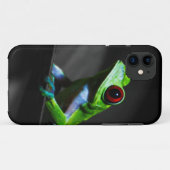 Coques Case-Mate iPhone Grenouille d'arbre observée par rouge III (Dos (Horizontal))