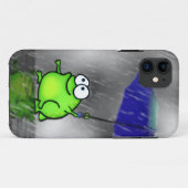 Coques Case-Mate iPhone Grenouille de jour pluvieux (Dos (Horizontal))