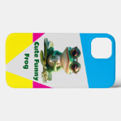 Coques Case-Mate iPhone Grenouille drôle mignonne (Verso (horizontal))