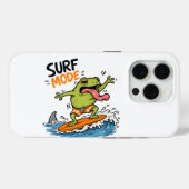 Coques Case-Mate iPhone Grenouille en mode surf drôle | Grenouille idiote (Verso (horizontal))