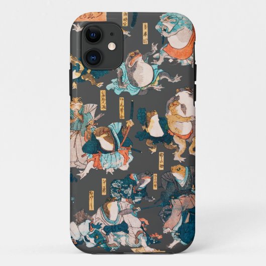 Coques Case-Mate iPhone Grenouille japonaise ukiyo-e Froggies (Dos)