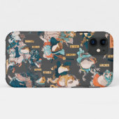 Coques Case-Mate iPhone Grenouille japonaise ukiyo-e Froggies (Dos (Horizontal))
