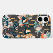 Coques Case-Mate iPhone Grenouille japonaise ukiyo-e Froggies (Verso (horizontal))