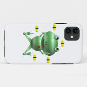 Coques Case-Mate iPhone Grenouille mignonne avec des mouches (Dos (Horizontal))