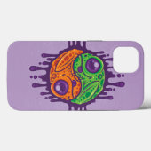 Coques Case-Mate iPhone Grenouille séchée Trippy Yin Yang (Verso (horizontal))