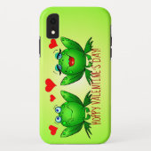 Coques Case-Mate iPhone Grenouilles en amour mignonne Hoppy Cartoon Animau (Dos)