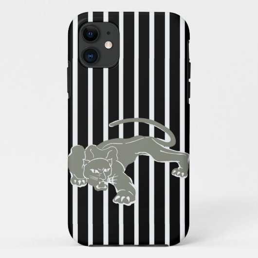 Coques Case-Mate iPhone Grève Safari noir avec Leopard (Dos)