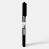 Coques Case-Mate iPhone Grey black and white musical notes score (Verso / Droite)