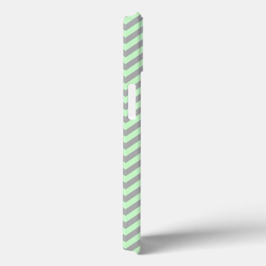 Coques Case-Mate iPhone Grey Chevron (Verso / Droite)