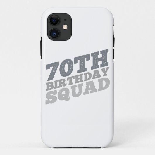 Coques Case-Mate iPhone Grey Distressed 70e anniversaire (Dos)