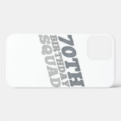 Coques Case-Mate iPhone Grey Distressed 70e anniversaire (Verso (horizontal))