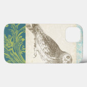 Coques Case-Mate iPhone Grey Owl sur Arrière - plan Motif (Verso (horizontal))